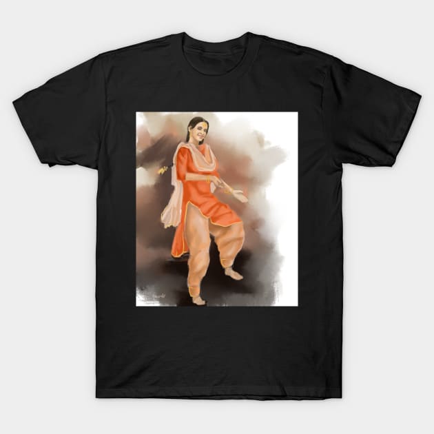 Punjabi Girl celebrates T-Shirt by sukhpalgrewal